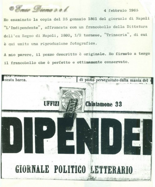 Trinacria giornale Alberto Diena